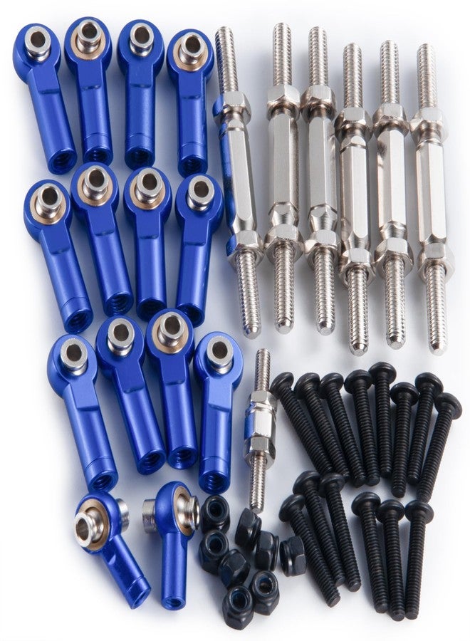 WEFEINO 7PCS Aluminum Adjustable Turnbuckles Camber Links Upgrade Parts for Tra-xxas 1/10 Slash 4X4 2WD Hoss Rustler VXL Stampede RC Truck Car - Image 4